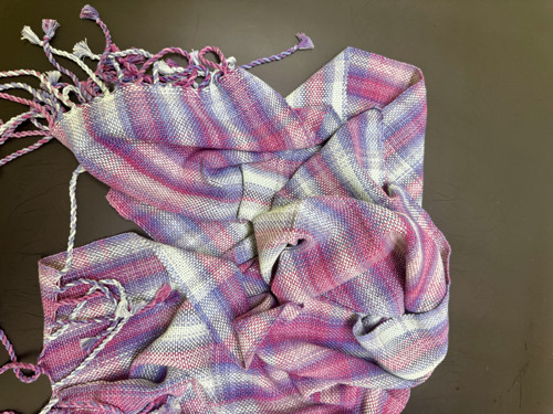 Ručně tkaná bavlněná šála — foto 3