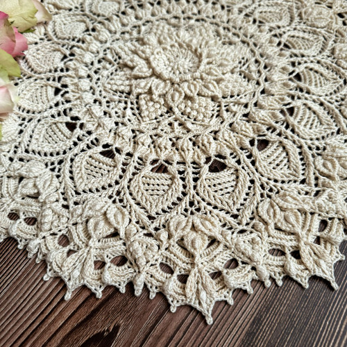 Háčkovaná dečka strukturovaná 39 cm — foto 2