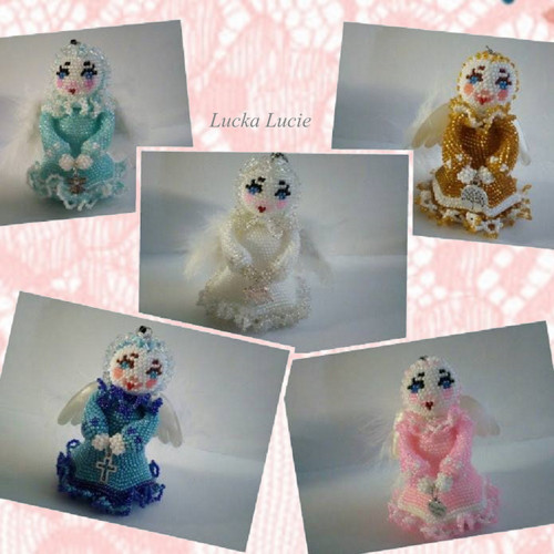 Háčkovaná figurka 10cm VZOR - Anděl — foto 5