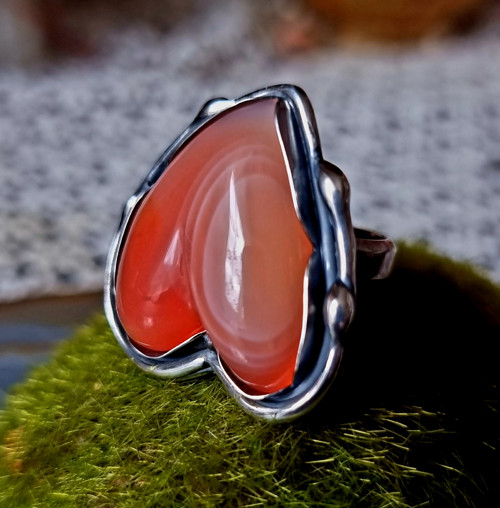 Prsten - chalcedon, stříbro Ag 925/1000 — foto 4