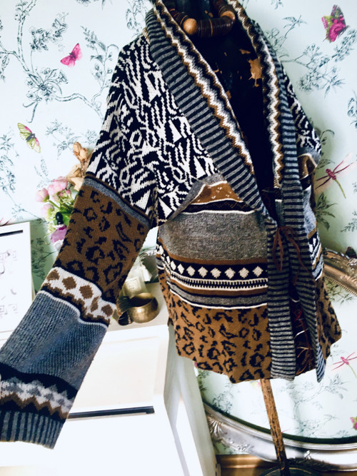Kardigan boho eklektický — foto 3