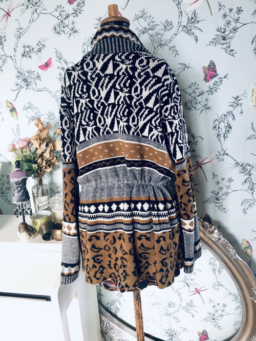 Kardigan boho eklektický — foto 4