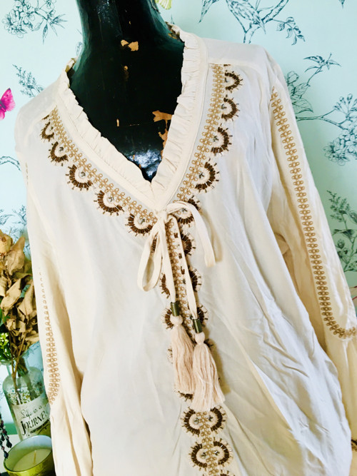 Boho tunika vyšívaná — foto 3