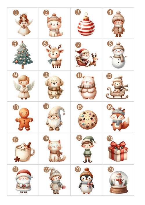 Adventní kalendář - visačky 2 — foto 2