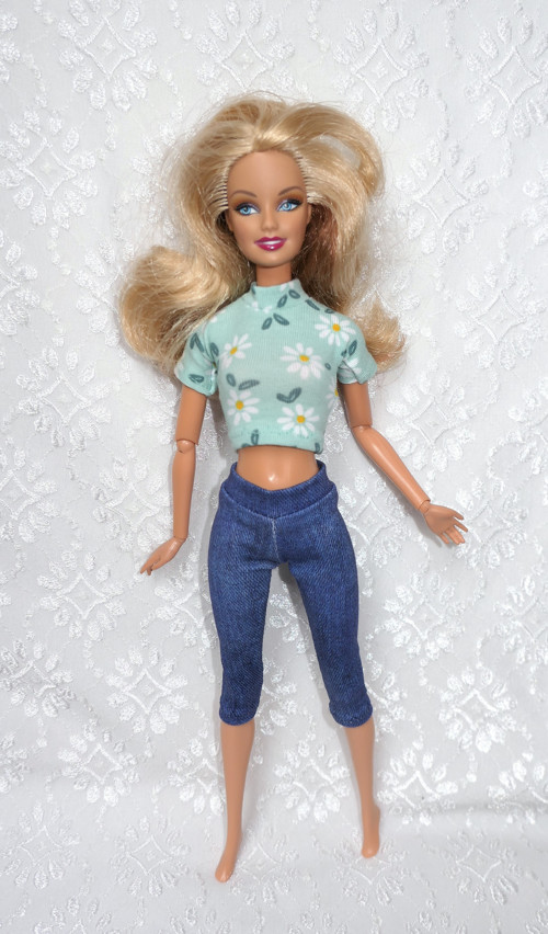 Barbie - capri legíny - jeans — foto 2