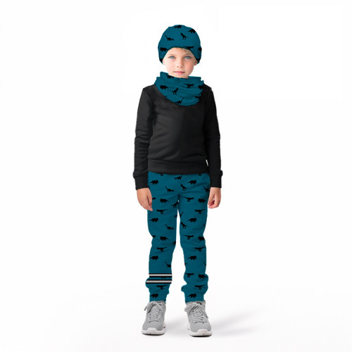 Softshell kalhoty s beránkem Dino petrol — foto 2