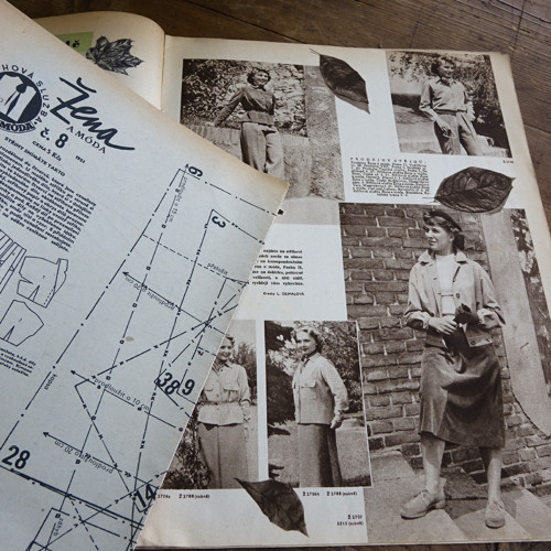 ŽENA a MÓDA ... 8/1951 ... se střihy! — foto 5