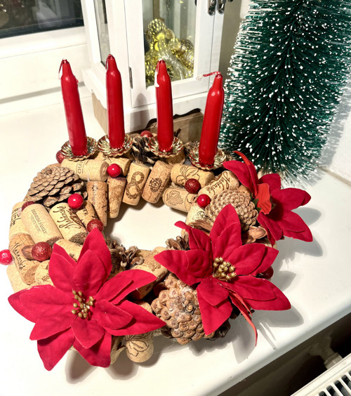 Věneček korkový adventní — foto 4
