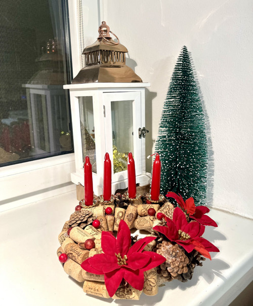 Věneček korkový adventní — foto 2