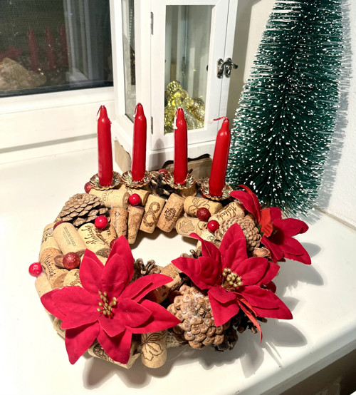 Věneček korkový adventní — foto 3