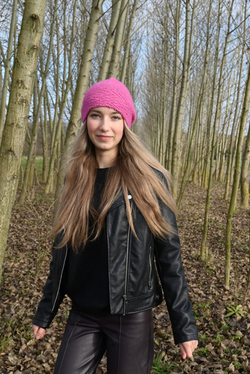 Čepice v Magenta (fuchsia) — foto 3