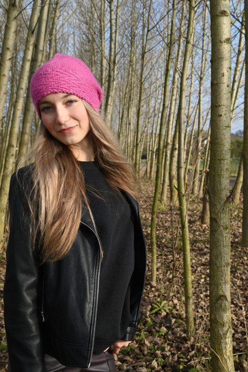 Čepice v Magenta (fuchsia) — foto 5