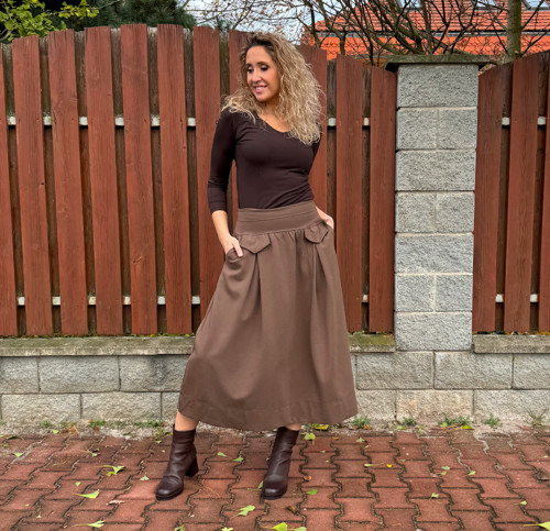 Tričko zdvojené hnědé — foto 5