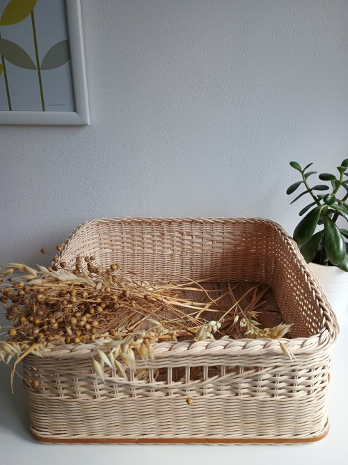 Košík přírodní s průhmatem — foto 3