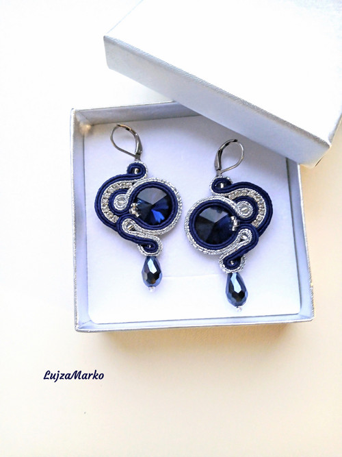 Arika soutache/ sutaš náušnice — foto 4