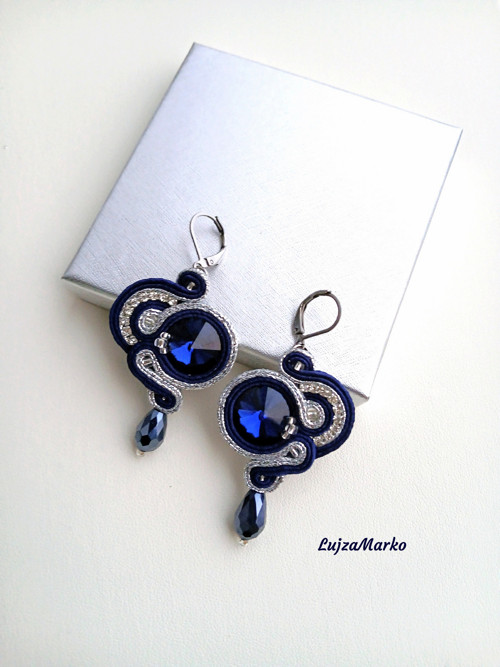 Arika soutache/ sutaš náušnice — foto 2