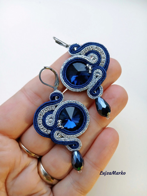 Arika soutache/ sutaš náušnice — foto 5