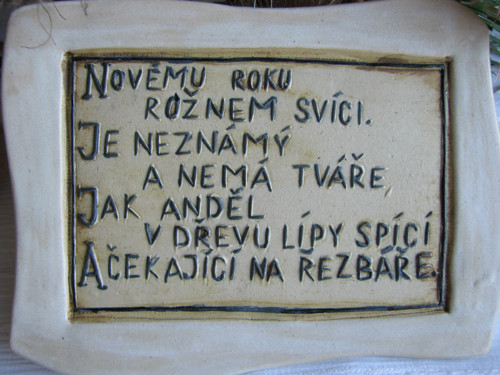 Přání novoroční - keramika — foto 2