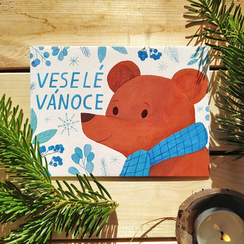 Pohlednice Medvídek přeje Veselé Vánoce — foto 3
