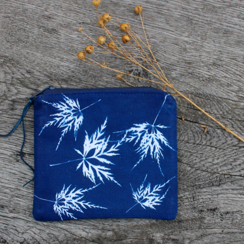 Zipová taštička Blue listy NO3 — foto 3
