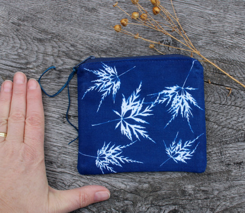Zipová taštička Blue listy NO3 — foto 2