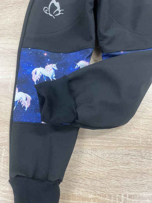 Softshellové kalhoty 98/104 jednorožec — foto 2