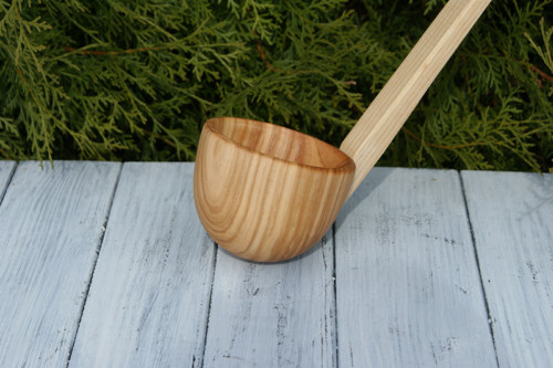 Dřevěná naběračka 40 cm — foto 3