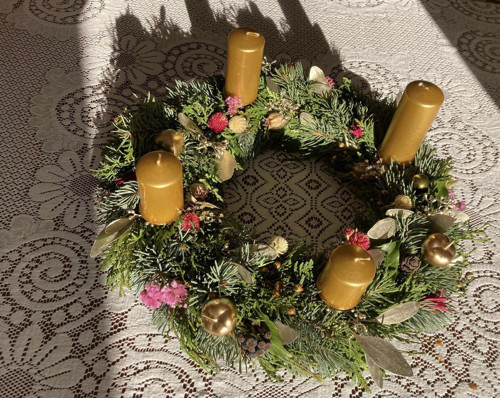 Adventní věnec přírodní s eukalyptem II. — foto 2