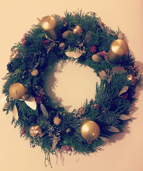 Adventní věnec přírodní s eukalyptem II. — foto 3