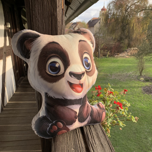 Panda I. - 3D polštář — foto 3
