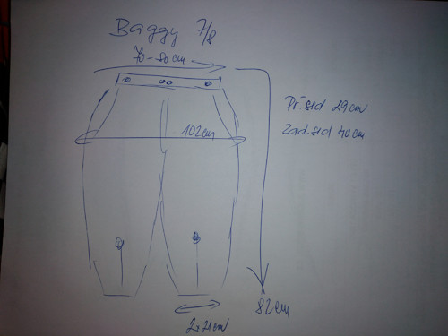 Baggy gatě 7/8 vel.40/42 — foto 4