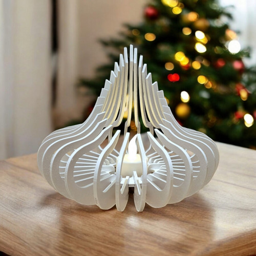 LED svícen bílý — foto 6