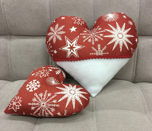 Polštář - Srdce s vůní levandule - Noel white — foto 2
