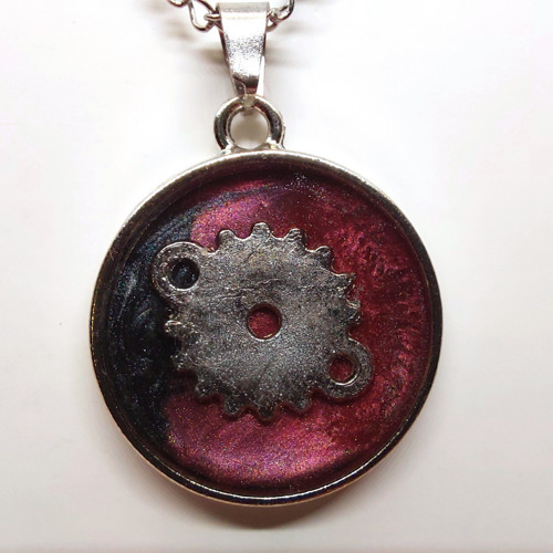 Přívěsek kruh, steampunk styl /24010/ — foto 2