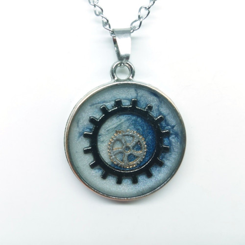 Přívěsek kruh, steampunk styl /24012/ — foto 3
