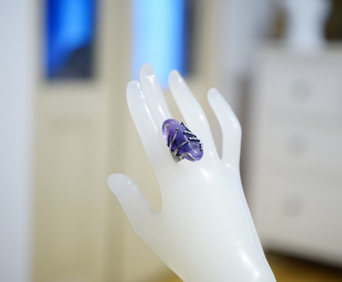 Nerezový prsten... " Purple Burton." — foto 5