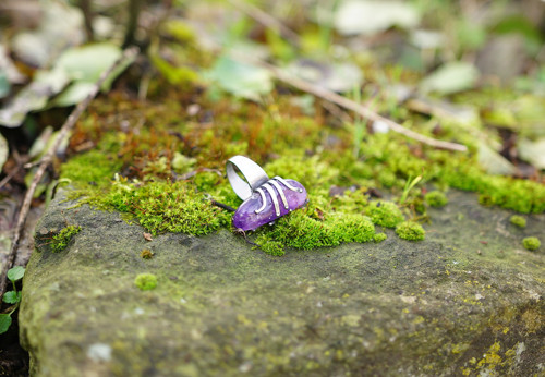 Nerezový prsten... " Purple Burton." — foto 4