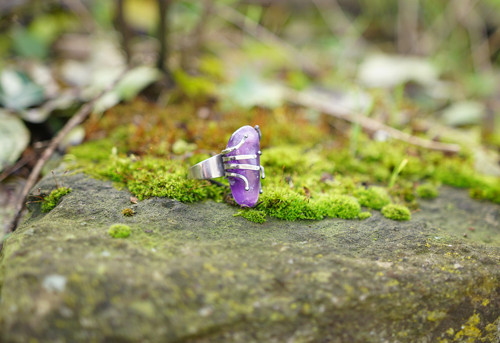 Nerezový prsten... " Purple Burton." — foto 3