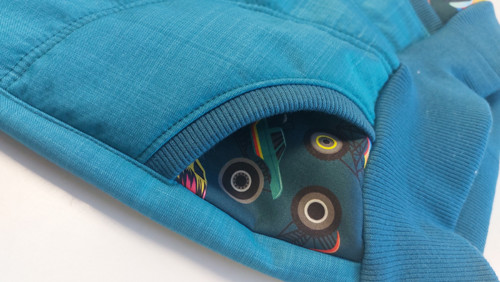 Kalhoty dětské, softshell s beránkem v.86 — foto 2