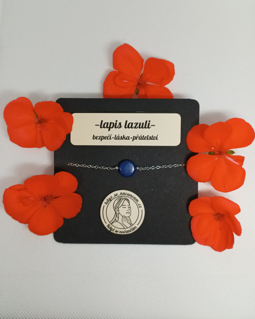 Jednoduchý náramek - lapis lazuli — foto 5