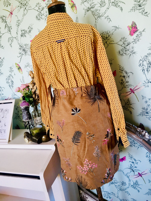 Sukně boho vyšívaná, alias semiš — foto 6