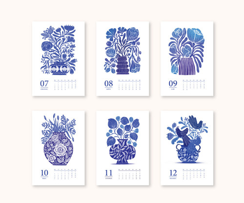 Flowering Vases kalendář 2025 — foto 3