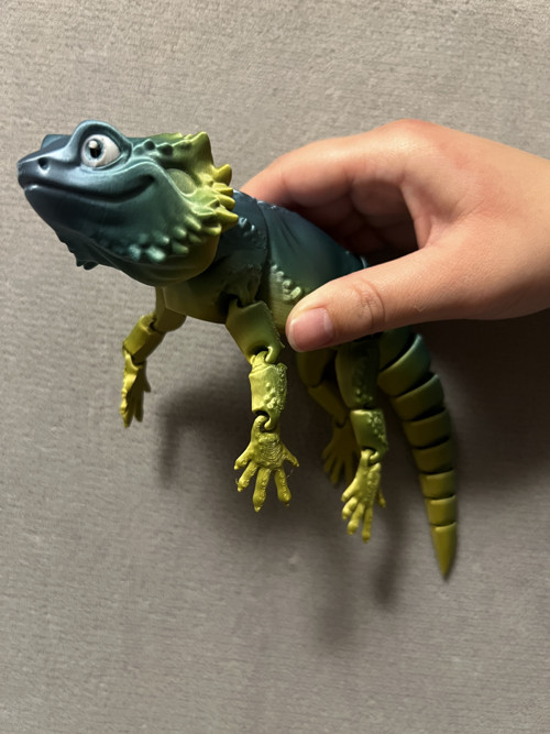 Agama Vousatá - 26 cm - 3D Tisk — foto 3