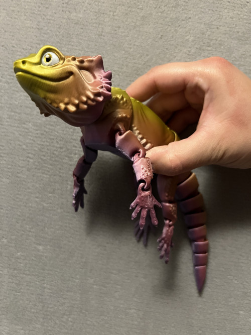 Agama Vousatá - 26 cm - 3D Tisk — foto 3