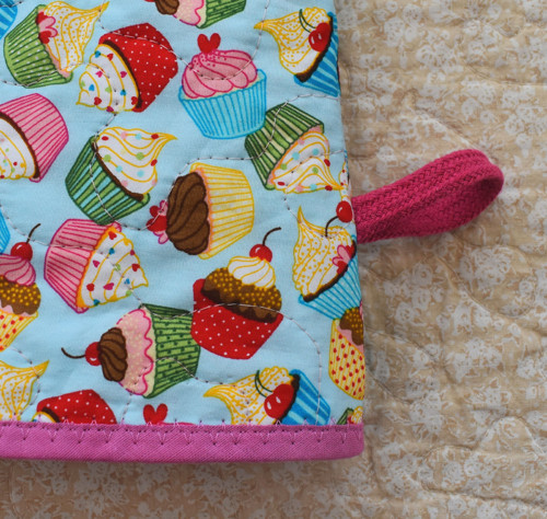 Kuchyňské maxi chňapky - Cupcaky v modré — foto 4