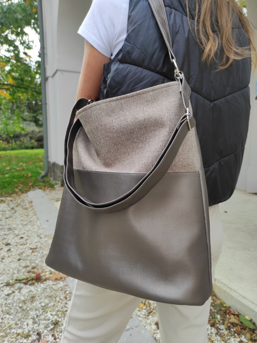 Mia maxi bag taupe — foto 3