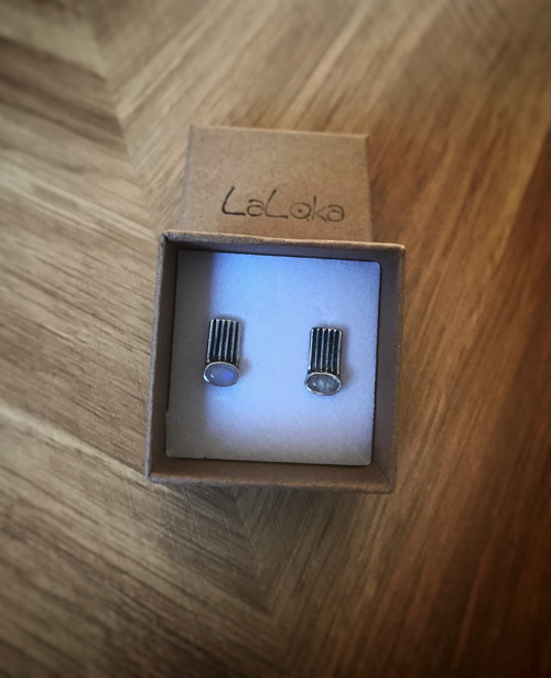 Náušnice Plťky s Adulárom — foto 2
