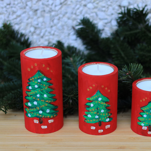 Adventní svícen - vánoční strom — foto 3