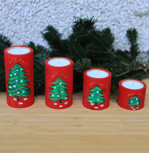 Adventní svícen - vánoční strom — foto 2
