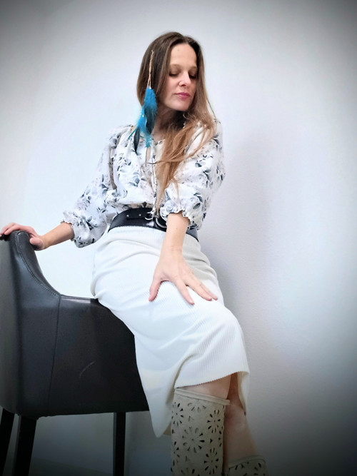 Sukně Manšestrová V Barvě Krémová — foto 2